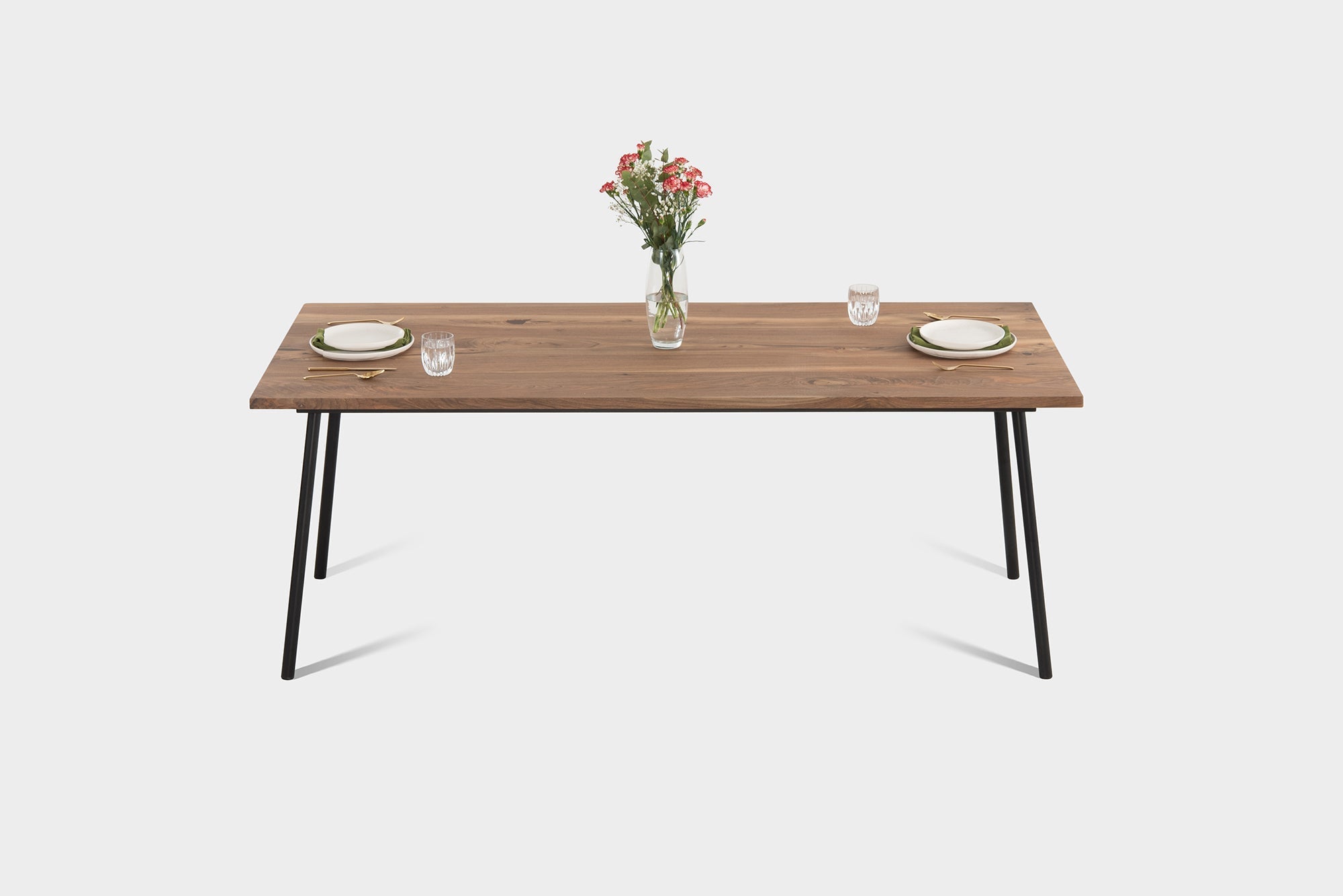 MARTA S TABLE | Noyer huile de teck | 160 x 80 x 3 cm | Vente en stock N20